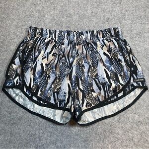 CK Calvin Klein Women's Animal Patterned Lined Athletic Running Shorts Size M